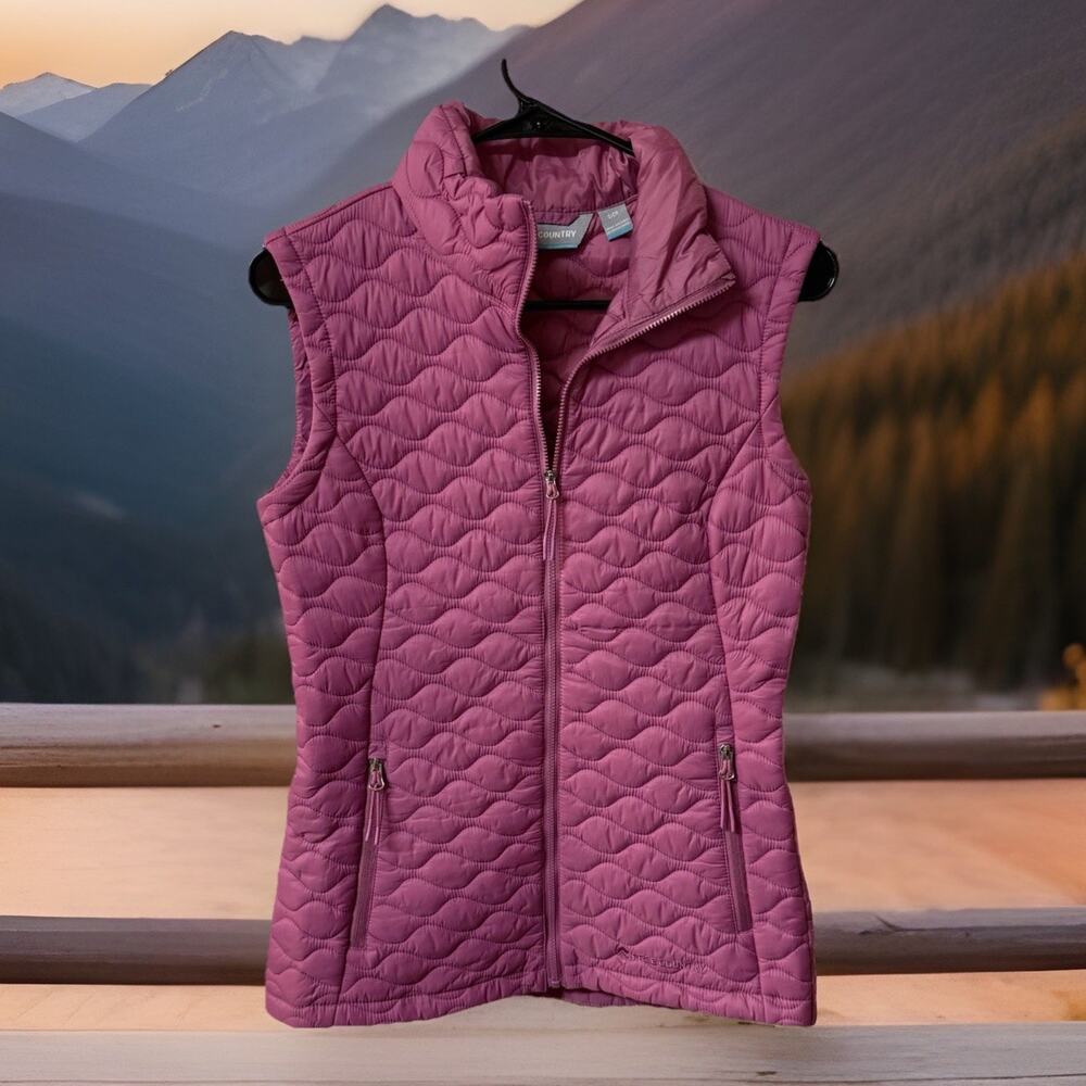 Free Country Jacket Vest, Size S, Rose, Zipper